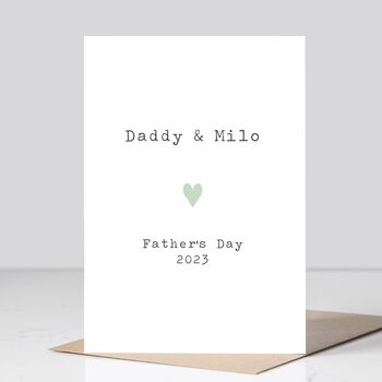 Love To Daddy Personalised Father's Day Card, 2 of 4
