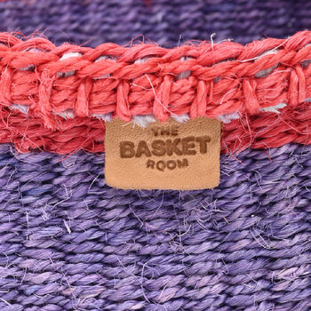 Jukumu: Red And Dusky Pink Bread Basket, 3 of 5