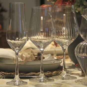 Pair Of Fluted Wine Glasses, 2 of 10