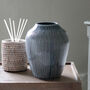 Slate Blue Stripe Vase, thumbnail 2 of 5