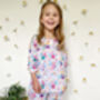 Girls Fairy Cotton Pyjama Set, thumbnail 2 of 3