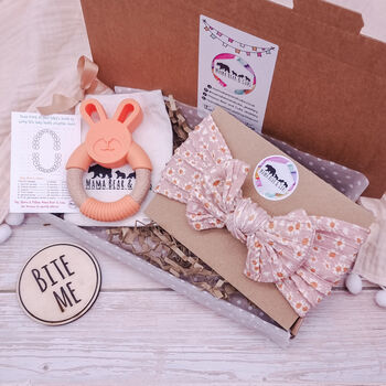 Girl's Bow And Teether Gift Box, 2 of 6