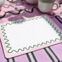 Pink And Green Squiggle Placemat, thumbnail 1 of 5