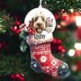 Personalised Spinone Italiano Stocking Bauble, thumbnail 1 of 2