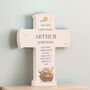 Personalised Noahs Ark Cross Wooden Ornament, thumbnail 3 of 5