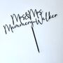 Personalised Mr And Mrs Wedding Cake Topper, thumbnail 12 of 12