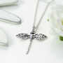Sterling Silver Dragonfly Necklace, thumbnail 1 of 4
