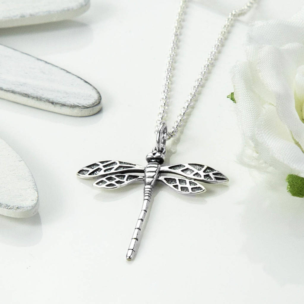 Sterling Silver Dragonfly Necklace By Martha Jackson Sterling Silver ...