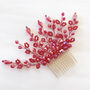 Vibrant Red Hair Comb, thumbnail 5 of 6