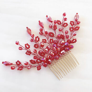 Vibrant Red Hair Comb, 5 of 6