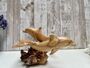 Hand Carved Wooden Dolphin Pair Sculpture Ornament, thumbnail 2 of 12