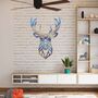 Geometric Stag Head Metal Wall Art For Any Room, thumbnail 7 of 10