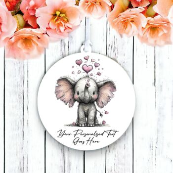 Personalised Whimsical Valentine Anniversary Love Hanging Decoration, 10 of 10