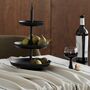 Black Ripple Stemmed Wine Glasses Set Of Four, thumbnail 4 of 8