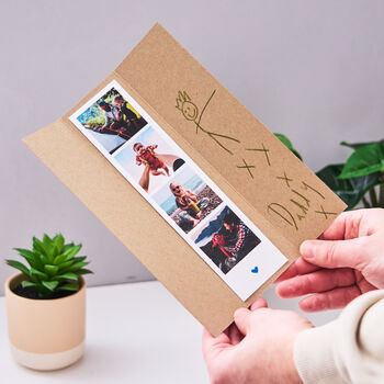 Personalised Photo Strip Father's Day Card, 2 of 5