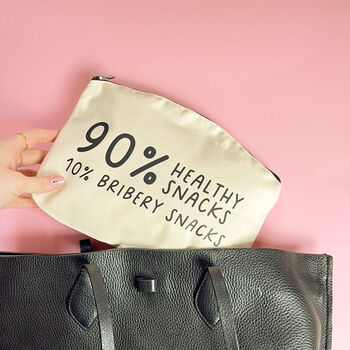 Personalised 90% Healthy 10% Bribery Snack Bag, 2 of 5