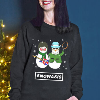 Funny Oasis Christmas Jumper, 2 of 7