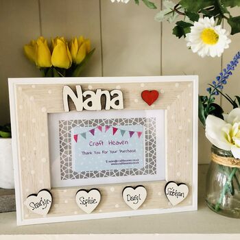 Personalised Nana Photo Frame Birthday Gift, 3 of 11
