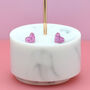 Mini Bubblegum Pink Glitter Love Heart Earrings Studs, thumbnail 2 of 4