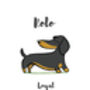 Dachshund Personalised Dog Name And Personality Print, thumbnail 3 of 6