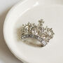 Vintage Style Crown Brooch, thumbnail 2 of 3