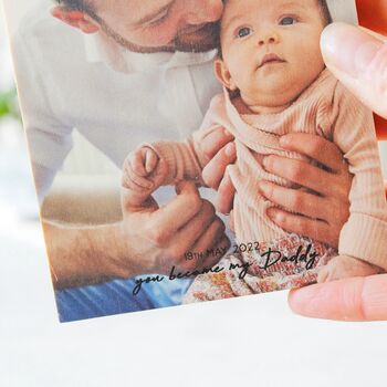 First Father's Day Wooden Photo Block, 8 of 8