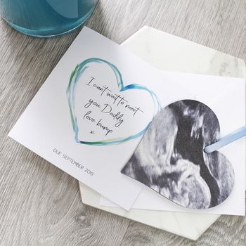 Baby Scan Photo Removable Heart And Personalised Card, 3 of 7