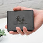 Luxury Leather Personalised Drawing Or Message Wallet, thumbnail 2 of 5