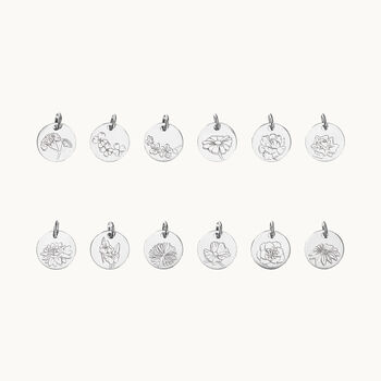 Personalised Birth Flower Charm, 5 of 9