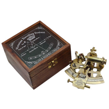 Brass Sextant With Wooden Box, 9 of 9