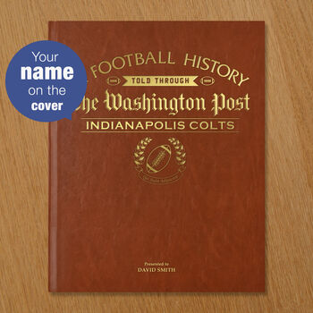 Indianapolis Colts Personalised Gift Newspaper Book, 4 of 12