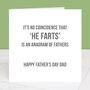 Anagram Father's Day Card, thumbnail 1 of 3