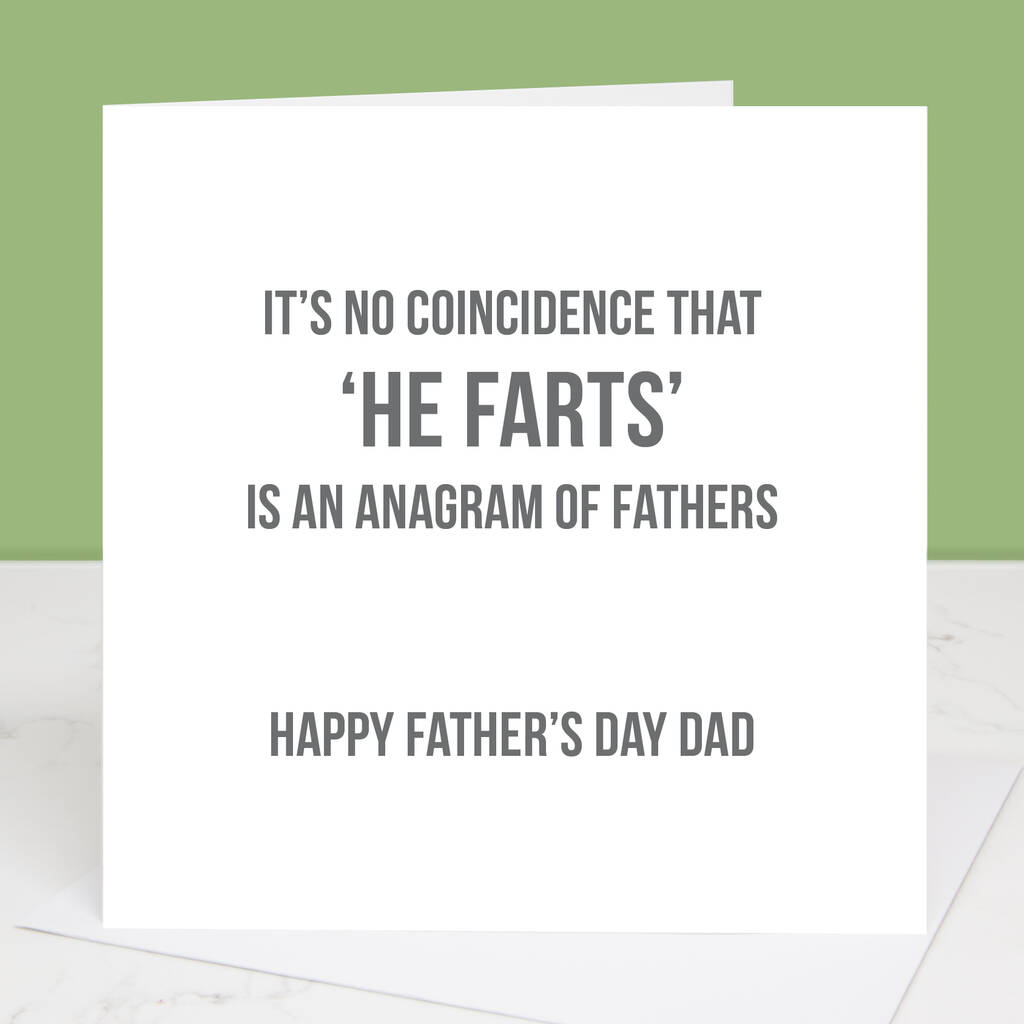Anagram Father's Day Card, 1 of 3
