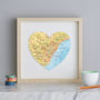 Personalised Location Barcelona Map Heart Print, thumbnail 1 of 6