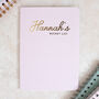 Personalised Bucket List Foil Notebook, thumbnail 3 of 8