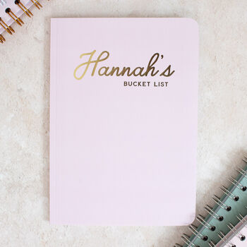 Personalised Bucket List Foil Notebook, 3 of 8