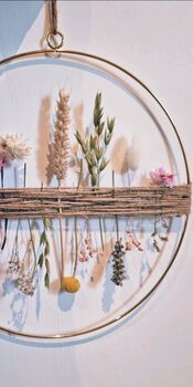 Rosa, Dried Flower Hoop, 3 of 3