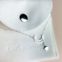 Sterling Silver Moon And Star Threader Necklace, thumbnail 4 of 5