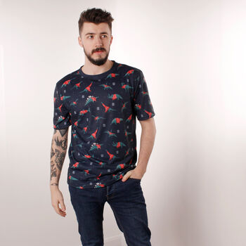 Unisex Christmas Dinosaurs T Shirt, 2 of 2