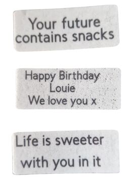 Personalised Fortune Cookie Candy Floss Gift Set Of Six, 5 of 12