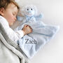 Personalised Blue Lion Baby Comforter, thumbnail 1 of 6