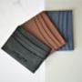 Personalised Luxury Leather Mens Slim Card Sleeve, thumbnail 5 of 6
