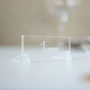 Personalised Wedding Place Settings In Clear Acrylic, thumbnail 1 of 5