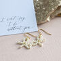 Bridesmaid Pearl Bow Earrings, thumbnail 6 of 8