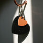 Personalised Leather Heart Keyring, thumbnail 5 of 9