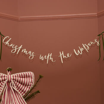 Personalised Christmas Garland Decoration, 2 of 5