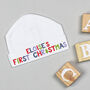 Personalised Any Wording Baby First Christmas Babygrow, thumbnail 9 of 11