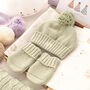 Personalised Big Bobble Knitted Baby Hat, thumbnail 2 of 12