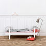 Luxury Wood Toddler Bed In White, thumbnail 4 of 4