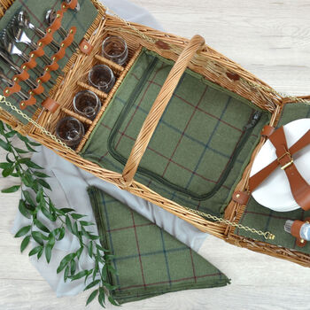 Fitted Picnic Basket For Four, 4 of 7